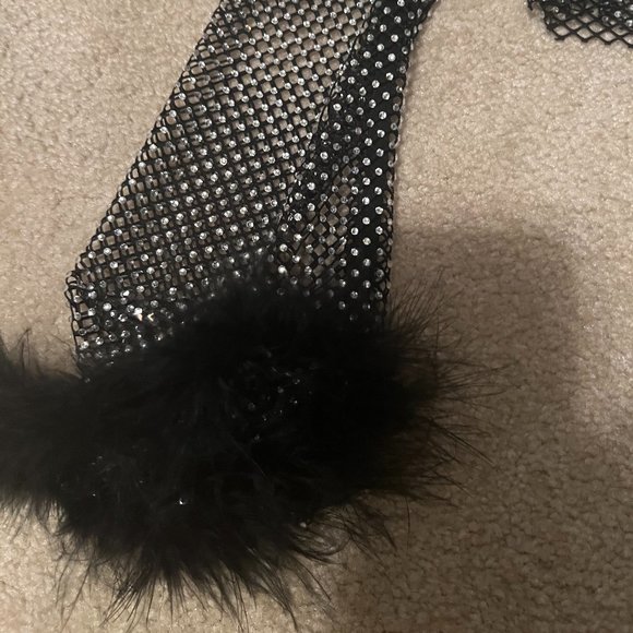 shimmer shirt with fur cuff - Picture 2 of 2